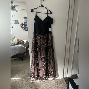 Morgan and co off the shoulder dress